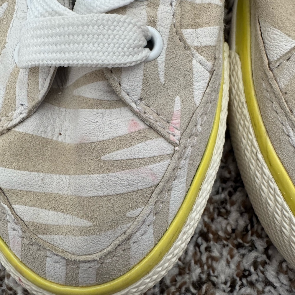 Rag & Bone Zebra Print Sneakers Women’s EU 38 US 7.5 Canvas Leather Low Top - Picture 9 of 10